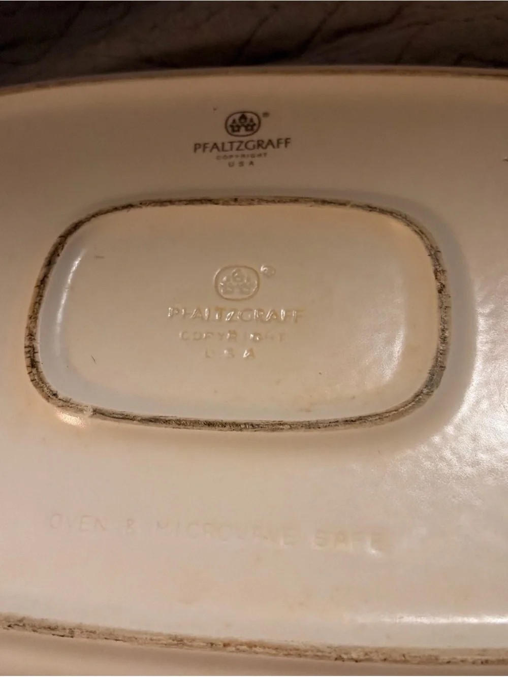 Vintage Pfaltzgraff Tea Rose Rectangular 2 Quart Baker 14